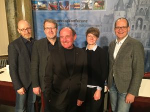 Der Vorstand v.l.n.r.: Frank Pfaff, Bernd Mosebach, Stefan Koslik, Jette Studier, Axel Seitz